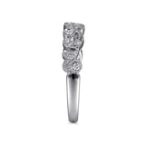 Gabriel & Co. 14K White Gold Diamond Scrollwork Anniversary Band – AN7637W44JJ