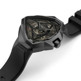 Hamilton Ventura – 51mm x 47mm Automatic Skeleton Swiss Watch with Black PVD Case & Rubber Strap (H24645330)