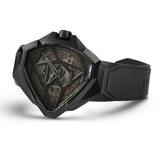 Hamilton Ventura – 51mm x 47mm Automatic Skeleton Swiss Watch with Black PVD Case & Rubber Strap (H24645330)
