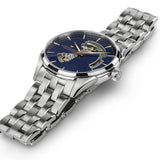 Hamilton Jazzmaster – 42mm Automatic Swiss Watch with Blue Aventurine Dial & Stainless Steel Bracelet (H32705140)