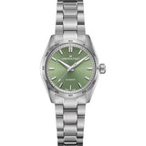 Hamilton Jazzmaster Performer Auto H36105160 – 34mm Stainless Steel, Pistachio Green Dial, H-10 Automatic, 80-Hour Power Reserve
