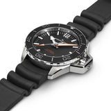 Hamilton Khaki Navy – 41mm Automatic Swiss Dive Watch with Black Dial & Rubber Strap H77455330
