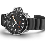 Hamilton Khaki Navy – 41mm Automatic Swiss Dive Watch with Black Dial & Rubber Strap H77455330