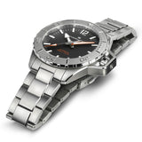 Hamilton USA – Khaki Navy Frogman Auto 46mm Stainless Steel, Black Dial, Sapphire Crystal, 300m Water Resistance (Model H77815130)