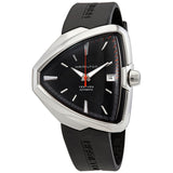 Hamilton Ventura – 42mm x 45mm Automatic Swiss Watch with Black Dial & Rubber Strap (H24555331)