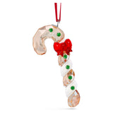 Swarovski 5627609 Holiday Cheers Gingerbread Candy Cane Ornament – Multicolor Crystal, Festive Collectible