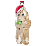 Swarovski 5627607 Holiday Cheers Gingerbread Man Ornament – Multicolor Crystal, Festive Collectible