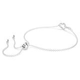 Swarovski Infinity Heart Bracelet 5524421 – Rhodium Plated, White Crystals, Adjustable Chain