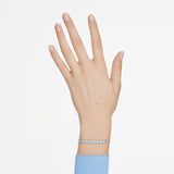 Swarovski Imber bracelet Mixed round cuts, Blue, Rhodium plated 5719282