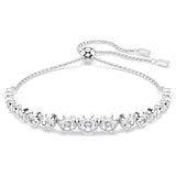 Swarovski Imber bracelet Mixed round cuts, White, Rhodium plated 5705451