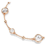 Swarovski Imber bracelet Round cut, White, Rose gold-tone plated