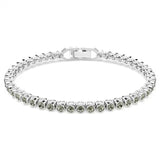 Swarovski Imber Emily Tennis bracelet Round cut, Black, Rhodium plated 5734238