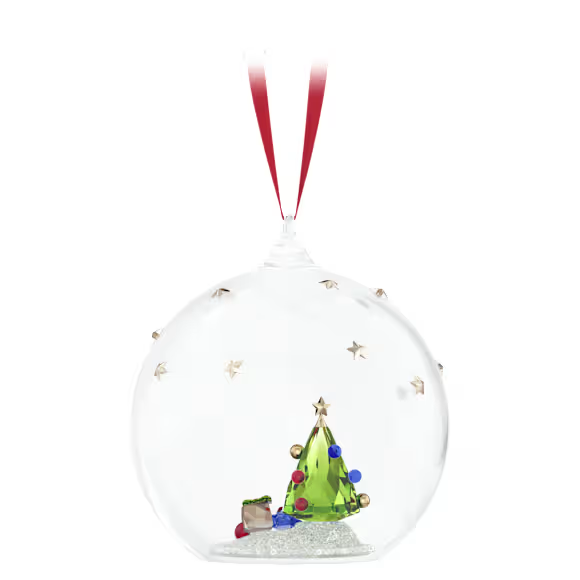 Holiday Cheers Tree and Gifts Ball Ornament