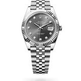Rolex Watch Datejust II 41mm Slate Grey Diamond Dial Watch 116334