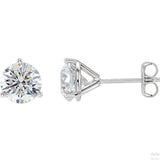 Woman's Earrings Lab Diamond 1 Carat 14kw Studs