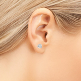 1  Carat Lab Diamond 14kw Martini Stud Woman's Earrings