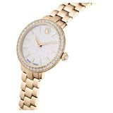 Swarovski Watch Swiss Made, Metal bracelet, Gold tone, Champagne gold-tone finish