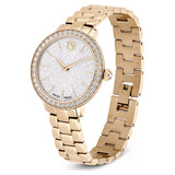 Swarovski Watch Swiss Made, Metal bracelet, Gold tone, Champagne gold-tone finish