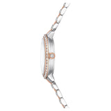 Swarovski Watch Swiss Made, Metal bracelet, Silver tone, Rose gold-tone finish