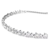 Swarovski Matrix Tennis bracelet Mixed round cuts, White, Rhodium plated 5677813
