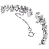 Swarovski 5598350 Millenia Pear Cut Tennis Bracelet – White Crystals, Rhodium Plated