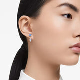 Swarovski Mesmera earring jackets Mixed cuts, Detachable, Blue, Rhodium plated 5665767