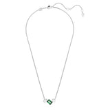 Mesmera pendant Mixed cuts, Green, Rhodium plated