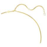 Millenia pendant Octagon cut, Caramel, Gold-tone plated