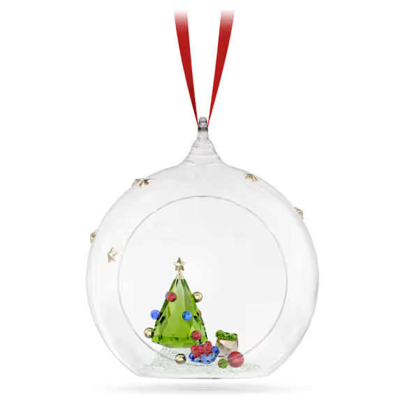 Holiday Cheers Tree and Gifts Ball Ornament