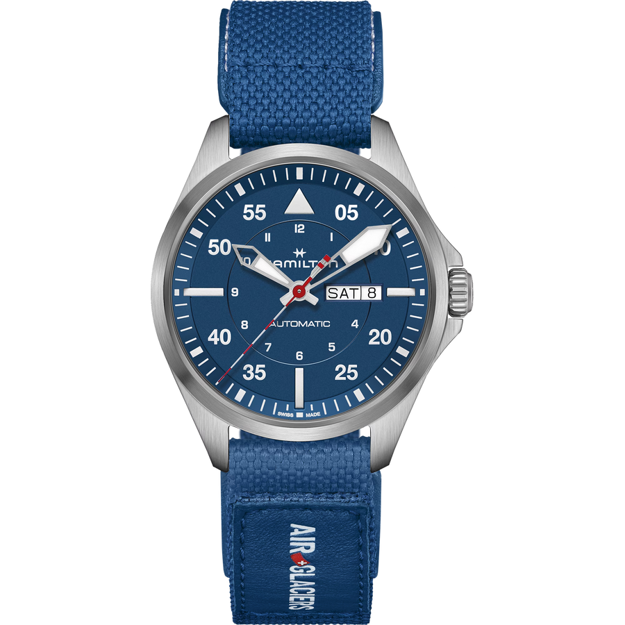 Khaki Aviation - Piolet Day Date Auto - Air-Glaciers Edition