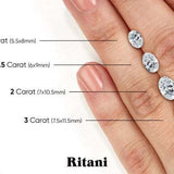 Noam Carver 3.18 Carat Oval VS G IGI – Lab-Grown Diamond Engagement Ring, Customizable 14K/18K Gold or Platinum
