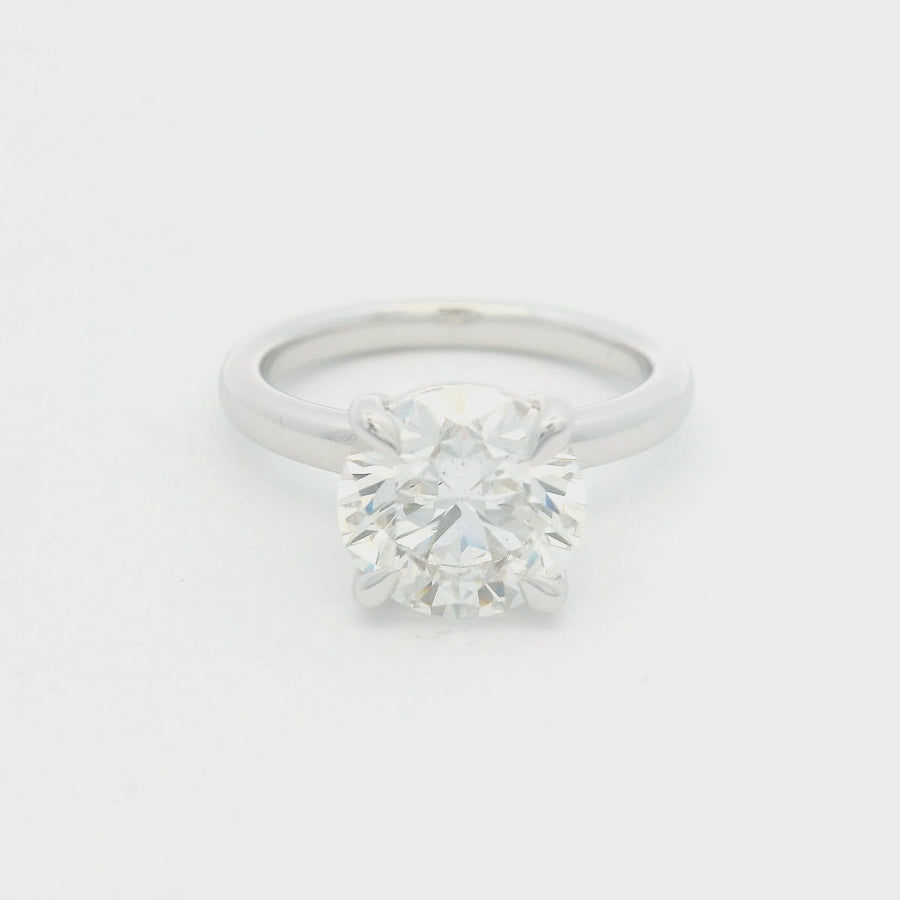 3CT Round Solitare Engagament Ring - Lab Grown