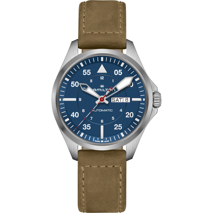 Khaki Aviation - Piolet Day Date Auto - Air-Glaciers Edition