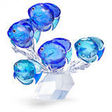 Swarovski School of Fish Figurine 5493705 – Crystal Ocean Collection, Multicolor Sculpture