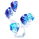 Swarovski School of Fish Figurine 5493705 – Crystal Ocean Collection, Multicolor Sculpture