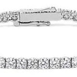 Platinum Tennis Bracelet 4.29 Carat Diamond