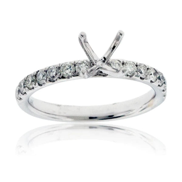 Simple Semi Mount .50ctw Diamond Ring