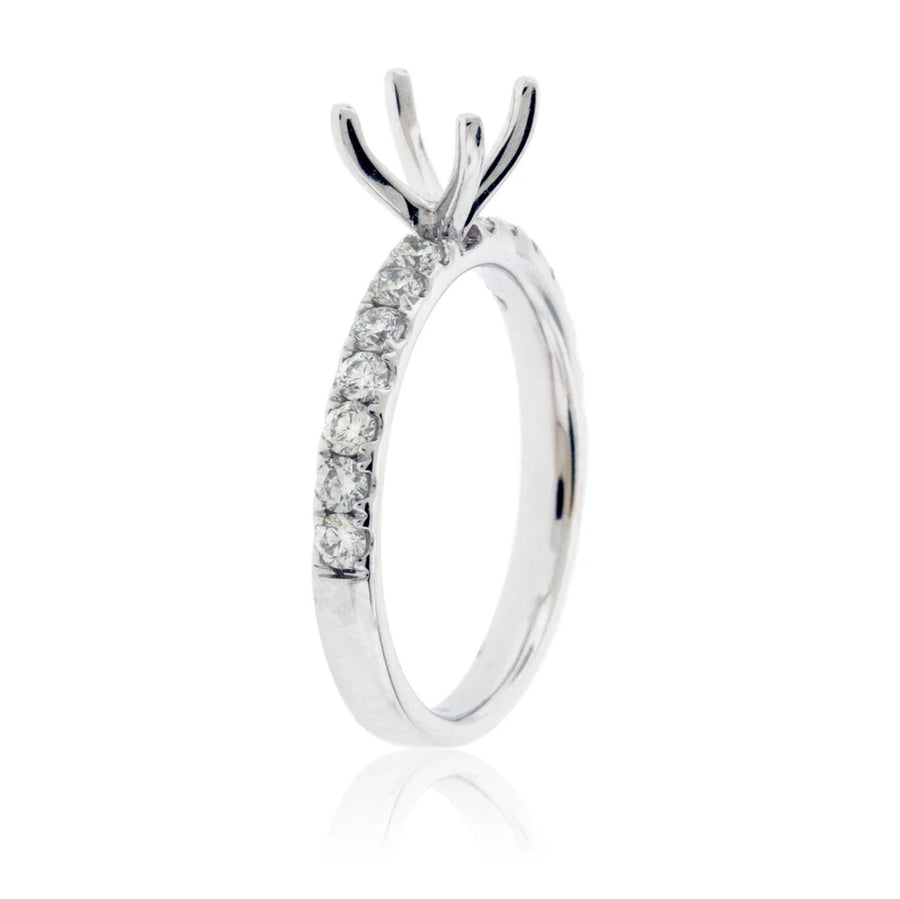 Simple Semi Mount .50ctw Diamond Ring