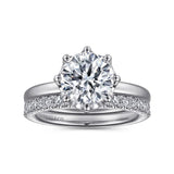 Gabriel & Co. Liona ER15763R8W44JJ – 14K White Gold Round Solitaire Diamond Engagement Ring