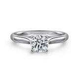 Gabriel & Co. Lauren ER6684W4JJJ – 14K White Gold Round Diamond Engagement Ring