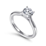 Gabriel & Co. Lauren ER6684W4JJJ – 14K White Gold Round Diamond Engagement Ring