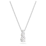 Swarovski Attract Trilogy Pendant Necklace 5414970 – White Crystals, Rhodium Plated