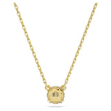 Swarovski 5636703 Constella Pendant Necklace – Round Cut White Crystal, Gold-Tone Plated