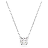 Swarovski 5636706 Constella Pendant Necklace – Round Cut White Crystal, Rhodium Plated