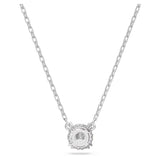 Swarovski 5636706 Constella Pendant Necklace – Round Cut White Crystal, Rhodium Plated