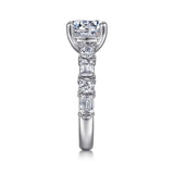 Briella - 18K White Gold Round Diamond Engagement Ring