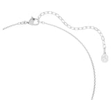 Swarovski Symbolica pendant Round cut, Pavé, Horse shoe, Blue, Rhodium plated 5746562
