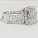 2 1/2CTW Composite Diamond Engagement Ring