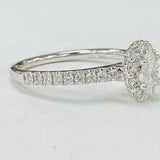 White Gold Leo Diamond First Light Oval Cut Engagement Ring