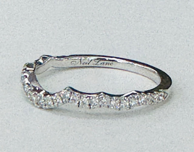 White Gold Neil Lane Pear Halo 1CTW Diamond Wedding Set